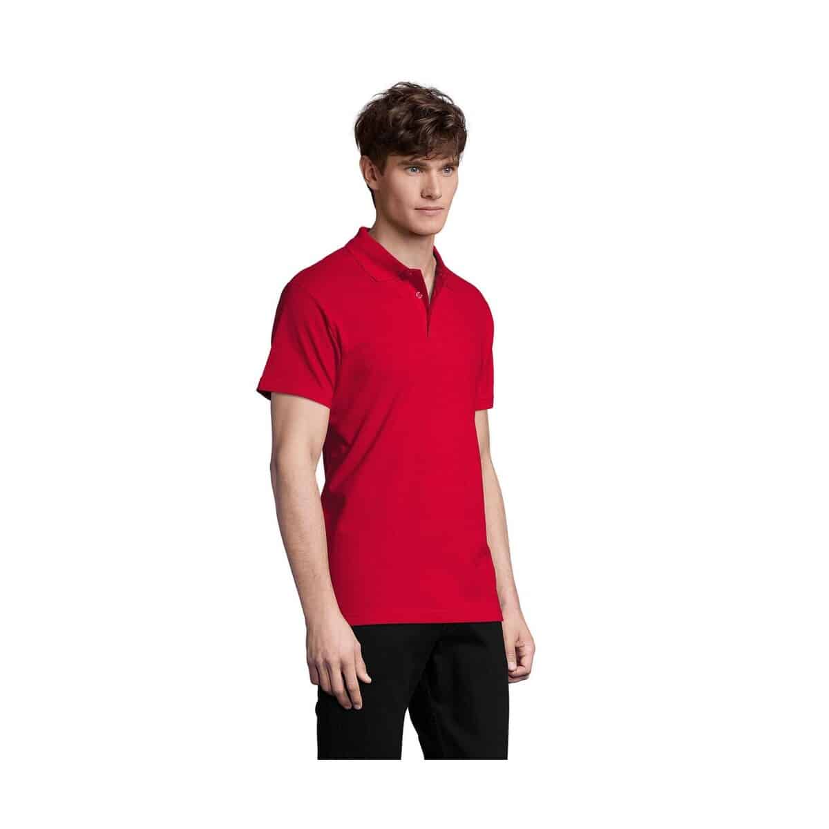 Koszulki polo z logo – spring ii men polo 210g spring ii s11362-rd-side SPRING II MEN Polo 210g SPRING II s11362-rd-side