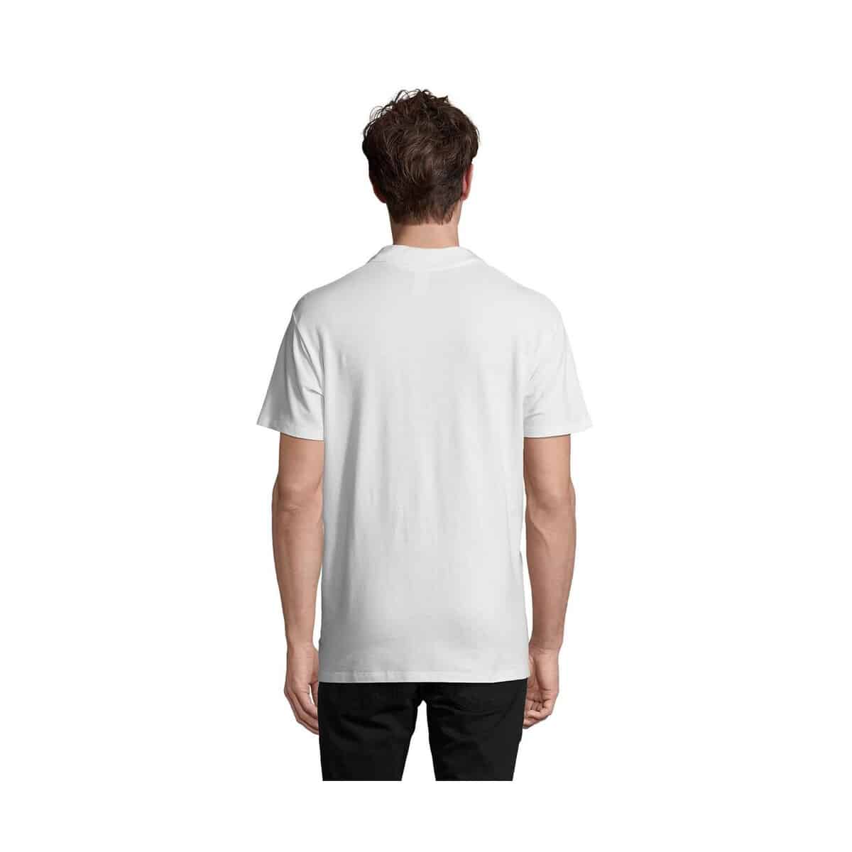 Koszulki polo z logo – spring ii men polo 210g spring ii s11362-wh-back SPRING II MEN Polo 210g SPRING II s11362-wh-back