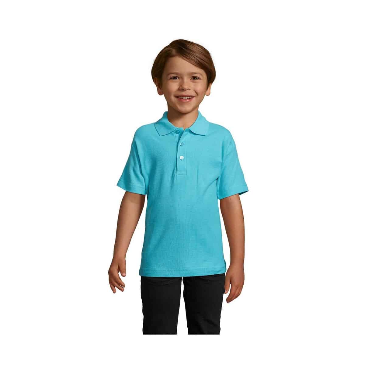 Koszulki polo z logo – summer ii kids polo 170g summer ii kids s11344-al SUMMER II KIDS Polo 170g SUMMER II KIDS s11344-al