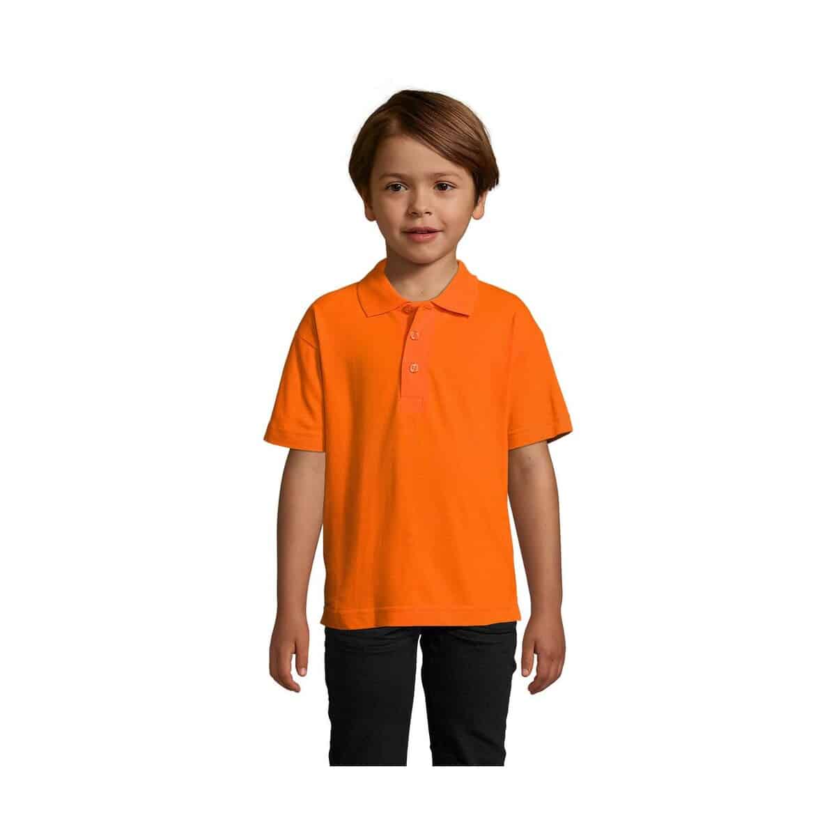 Koszulki polo z logo – summer ii kids polo 170g summer ii kids s11344-or SUMMER II KIDS Polo 170g SUMMER II KIDS s11344-or