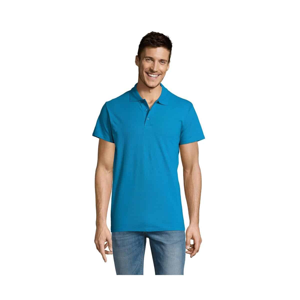 Koszulki polo z logo – summer ii men polo 170g summer ii s11342-aq SUMMER II MEN polo 170g SUMMER II s11342-aq