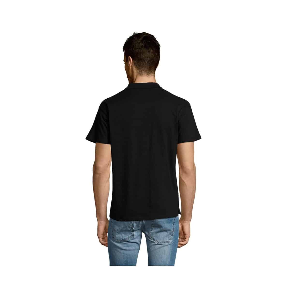 Koszulki polo z logo – summer ii men polo 170g summer ii s11342-bk-back SUMMER II MEN polo 170g SUMMER II s11342-bk-back