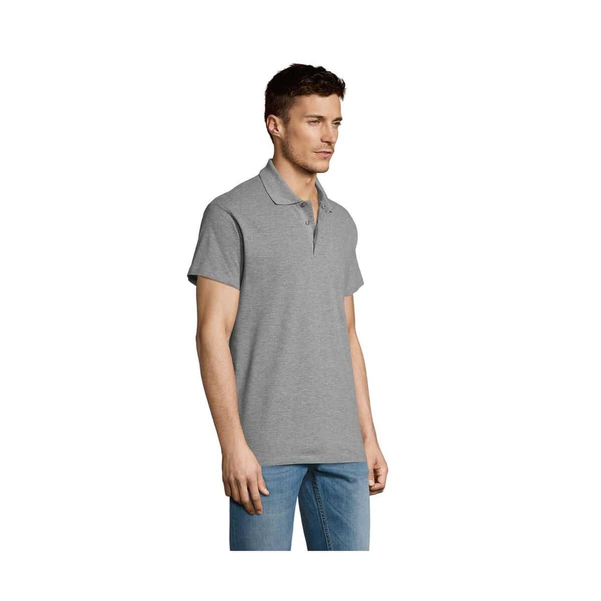 Koszulki polo z logo – summer ii men polo 170g summer ii s11342-gy-side SUMMER II MEN polo 170g SUMMER II s11342-gy-side