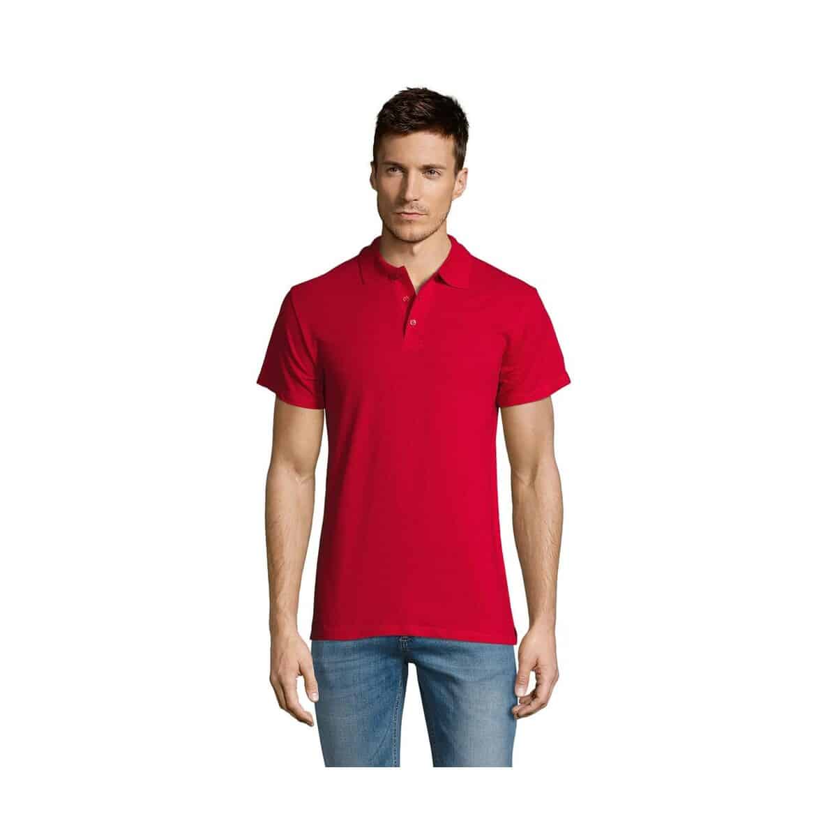 Koszulki polo z logo – summer ii men polo 170g summer ii s11342-rd SUMMER II MEN polo 170g SUMMER II s11342-rd