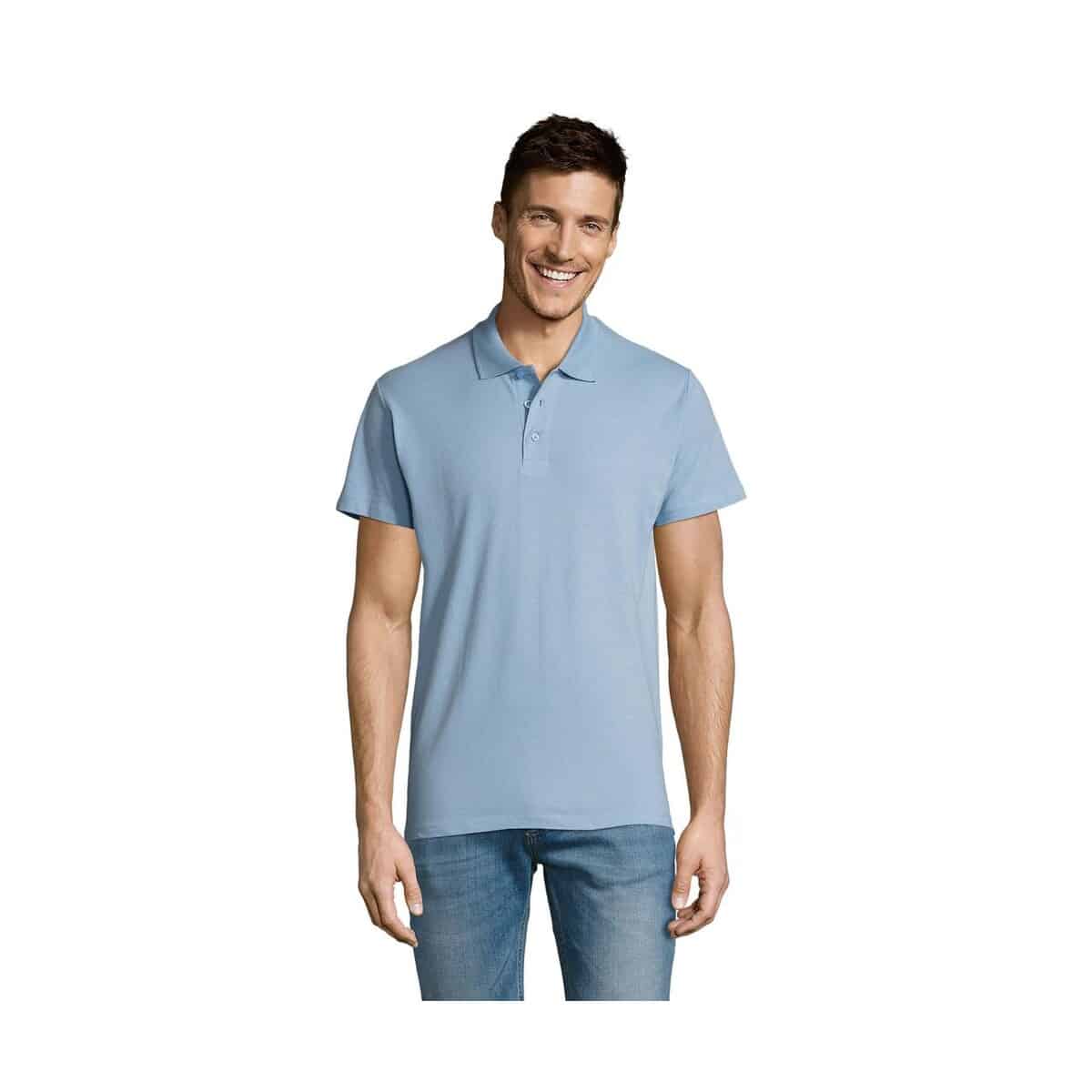 Koszulki polo z logo – summer ii men polo 170g summer ii s11342-sp SUMMER II MEN polo 170g SUMMER II s11342-sp