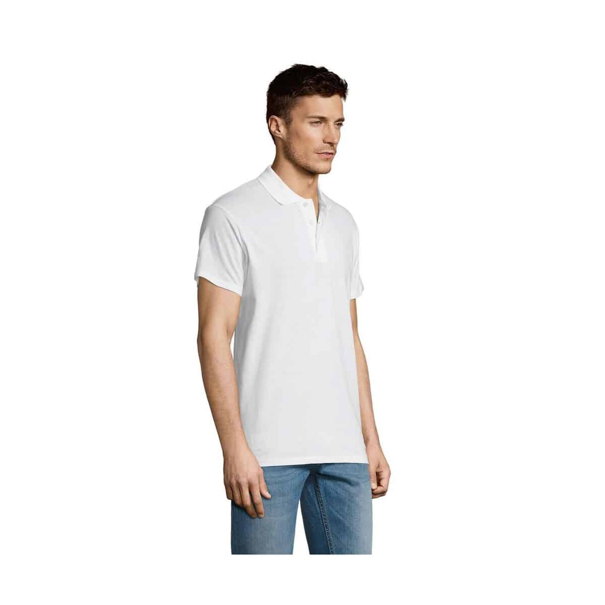 Koszulki polo z logo – summer ii men polo 170g summer ii s11342-wh-side SUMMER II MEN polo 170g SUMMER II s11342-wh-side