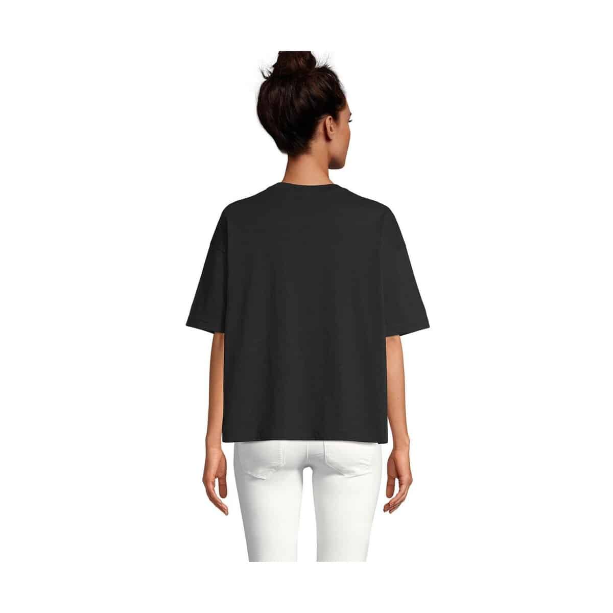 Koszulki z logo – boxy women t-shirt oversize boxy women s03807-db-back BOXY WOMEN T-SHIRT OVERSIZE BOXY WOMEN s03807-db-back