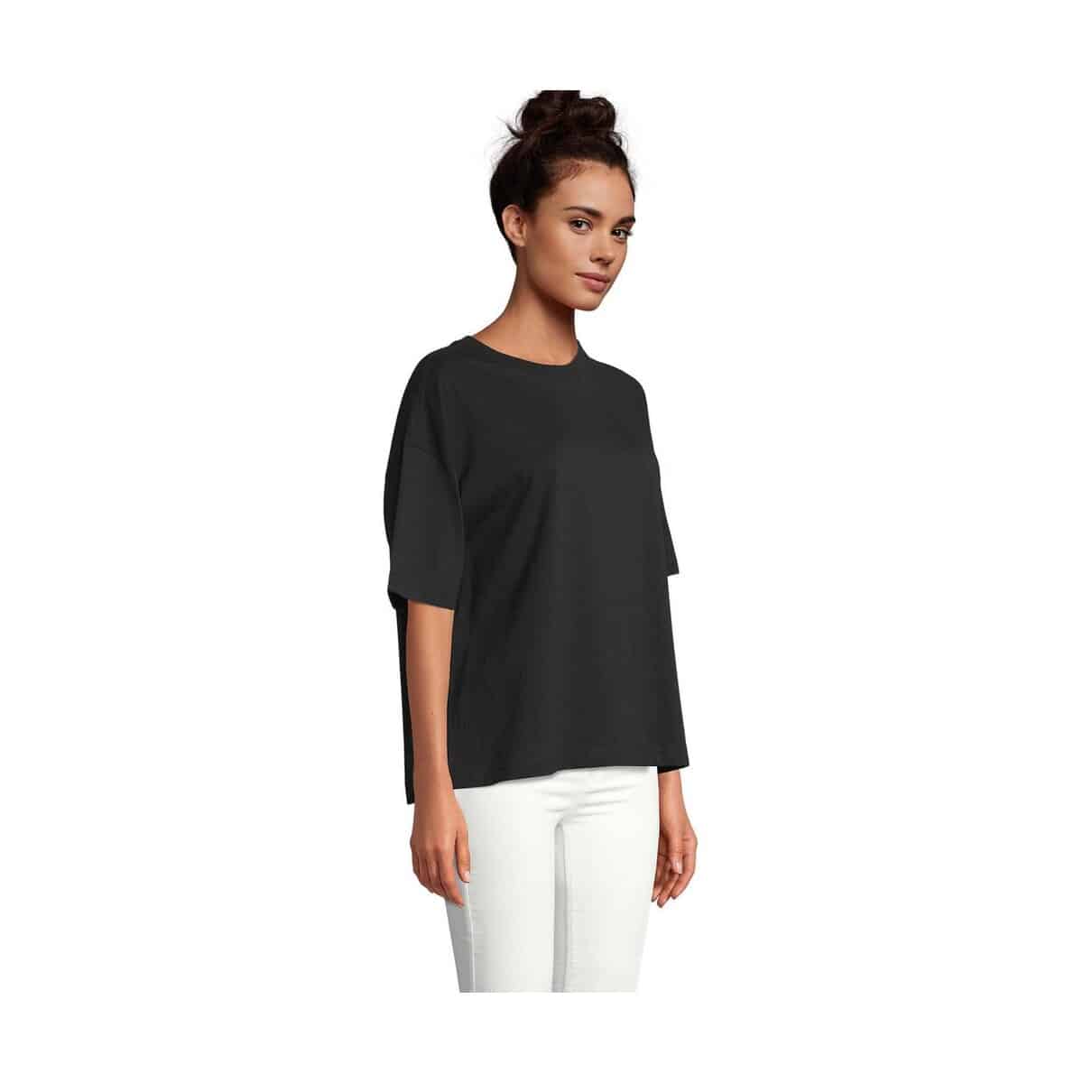 Koszulki z logo – boxy women t-shirt oversize boxy women s03807-db-side BOXY WOMEN T-SHIRT OVERSIZE BOXY WOMEN s03807-db-side