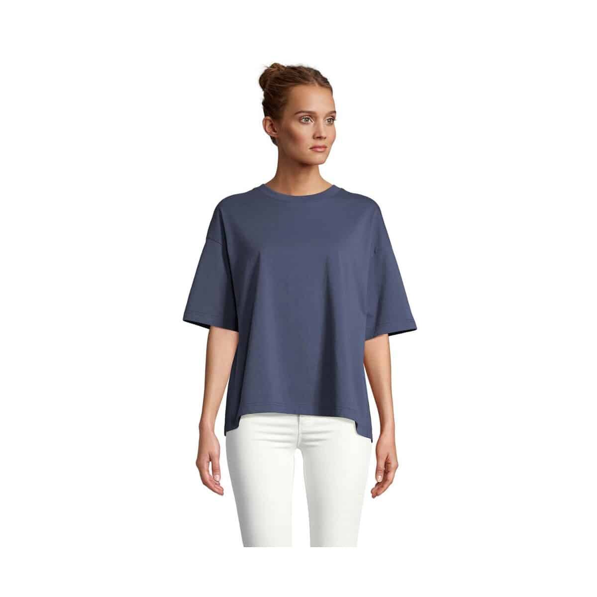 Koszulki z logo – boxy women t-shirt oversize boxy women s03807-dm BOXY WOMEN T-SHIRT OVERSIZE BOXY WOMEN s03807-dm