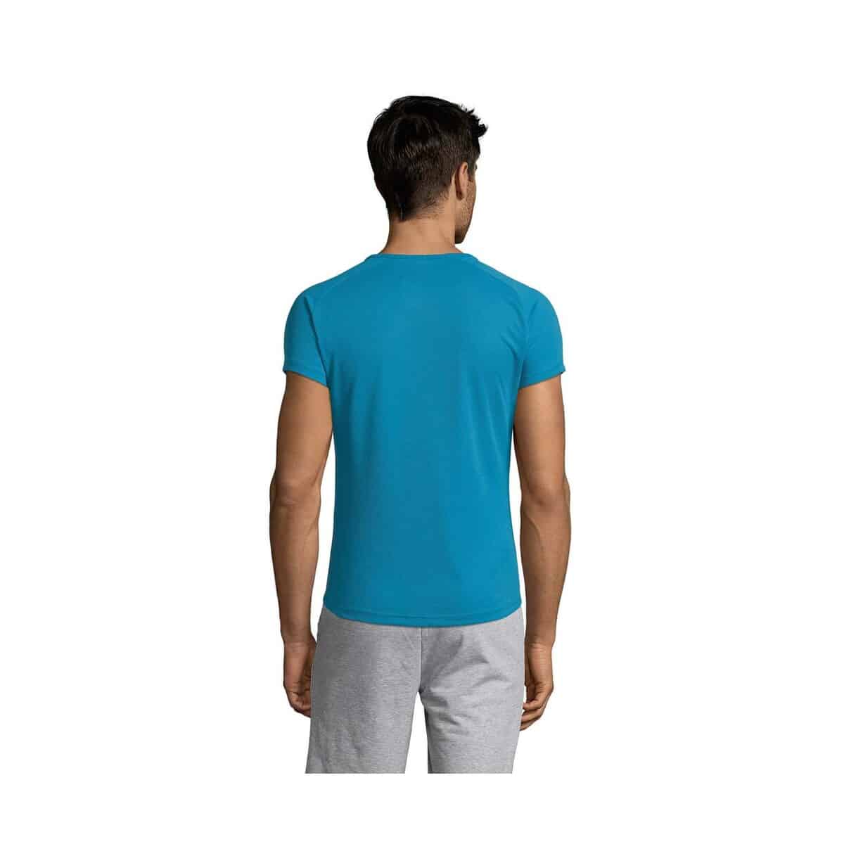 Koszulki z logo – koszulka męska sporty sporty s11939-aq-back Koszulka męska SPORTY SPORTY s11939-aq-back