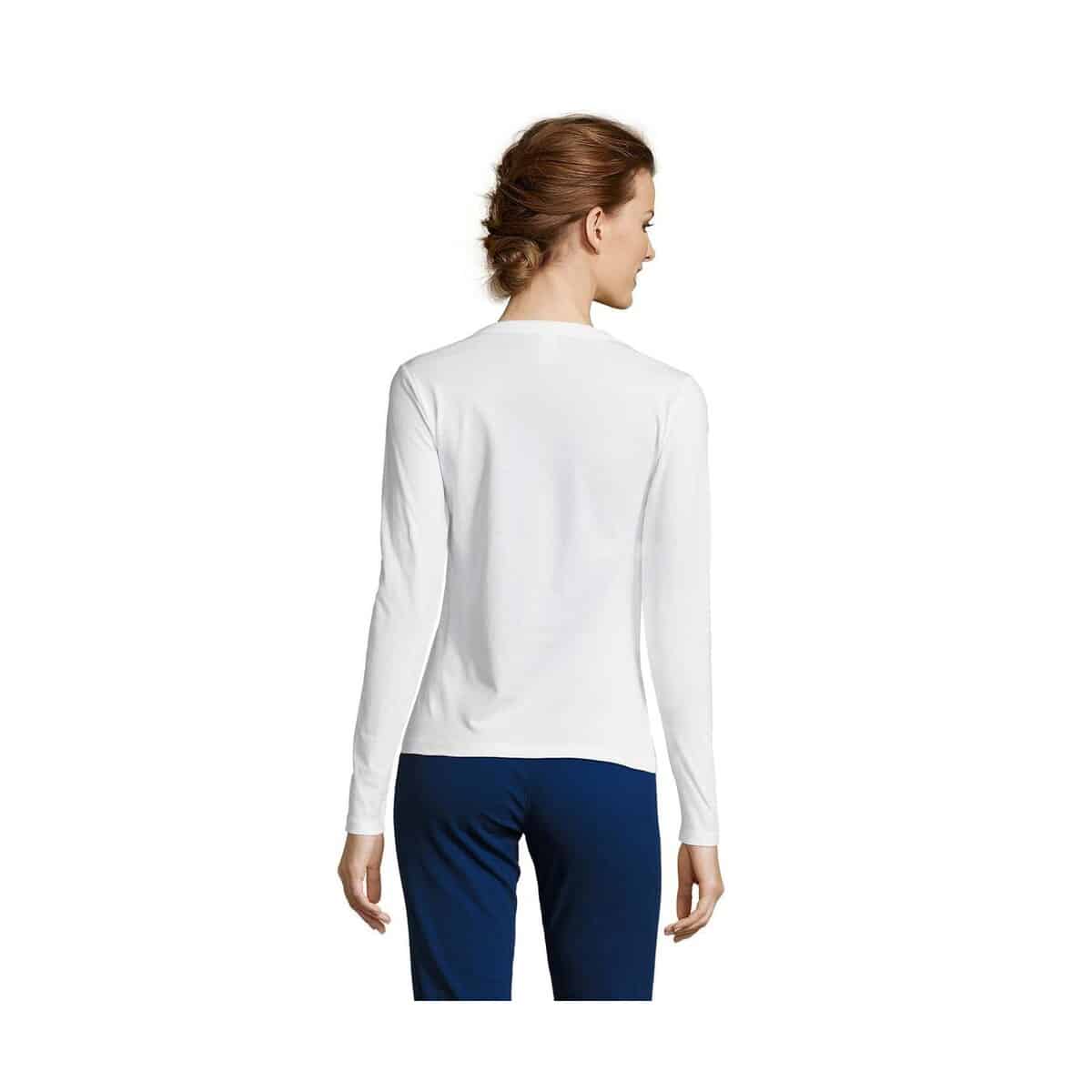 Koszulki z logo – majestic damski t-shirt 150g majestic s11425-wh-back MAJESTIC Damski T-SHIRT 150g MAJESTIC s11425-wh-back