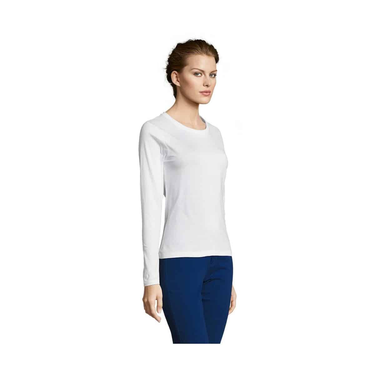 Koszulki z logo – majestic damski t-shirt 150g majestic s11425-wh-side MAJESTIC Damski T-SHIRT 150g MAJESTIC s11425-wh-side