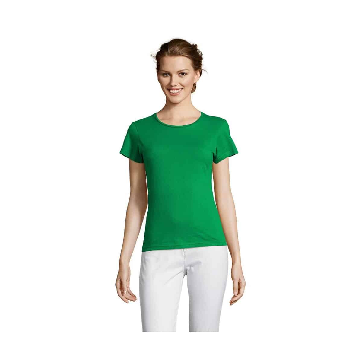 Koszulki z logo – miss damski t-shirt 150g miss s11386-kg MISS Damski T-SHIRT 150g MISS s11386-kg