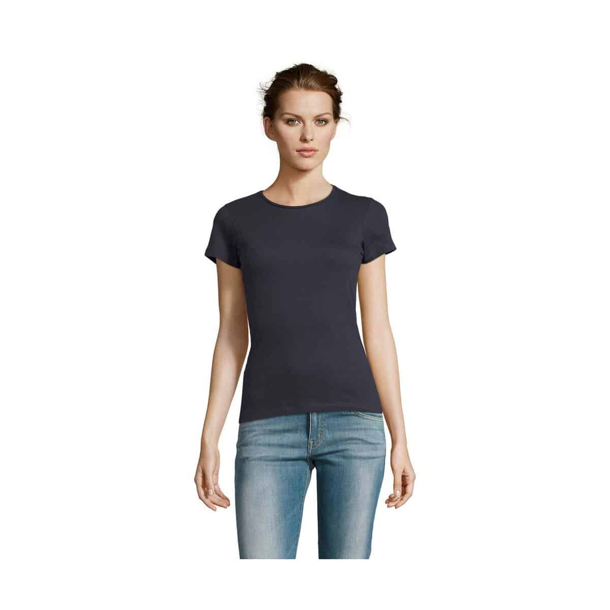 Koszulki z logo – miss damski t-shirt 150g miss s11386-ny MISS Damski T-SHIRT 150g MISS s11386-ny