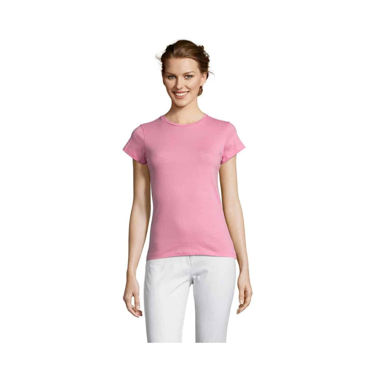 Koszulki z logo – miss damski t-shirt 150g miss s11386-op MISS Damski T-SHIRT 150g MISS s11386-op