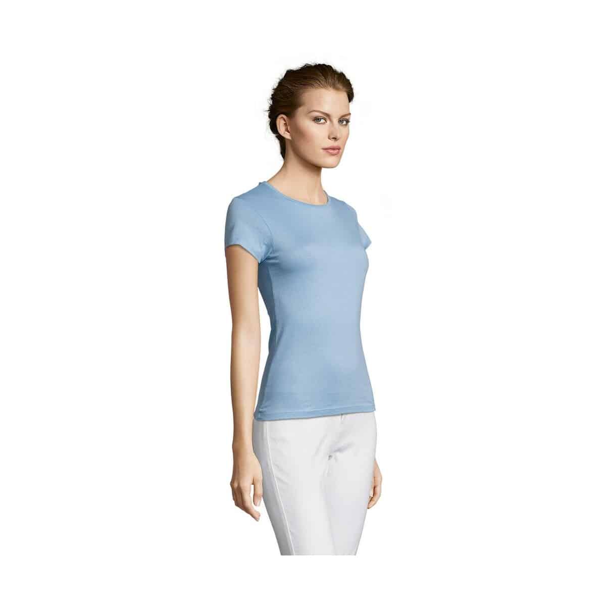 Koszulki z logo – miss damski t-shirt 150g miss s11386-sk-side MISS Damski T-SHIRT 150g MISS s11386-sk-side