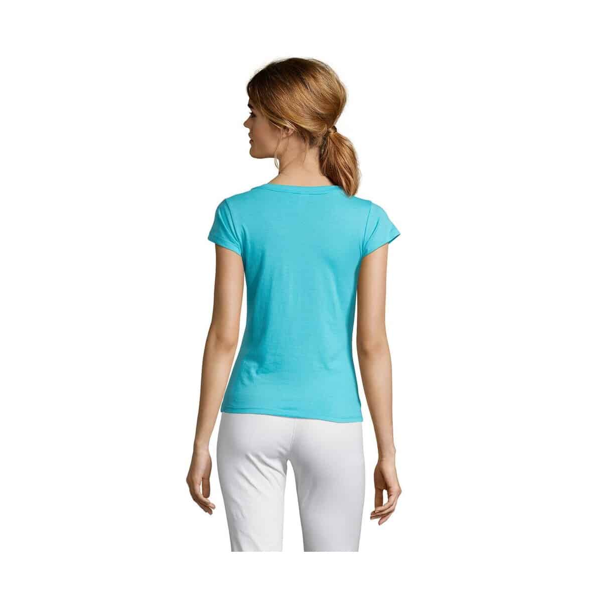 Koszulki z logo – moon damski t-shirt 150g moon s11388-al-back MOON Damski T-SHIRT 150g MOON s11388-al-back