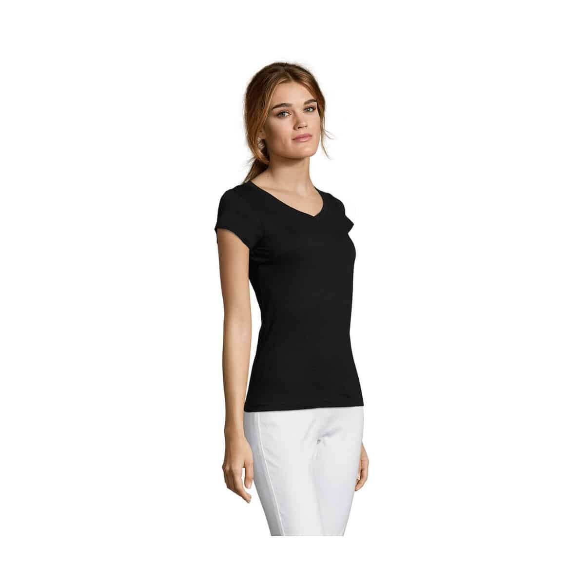 Koszulki z logo – moon damski t-shirt 150g moon s11388-db-side MOON Damski T-SHIRT 150g MOON s11388-db-side