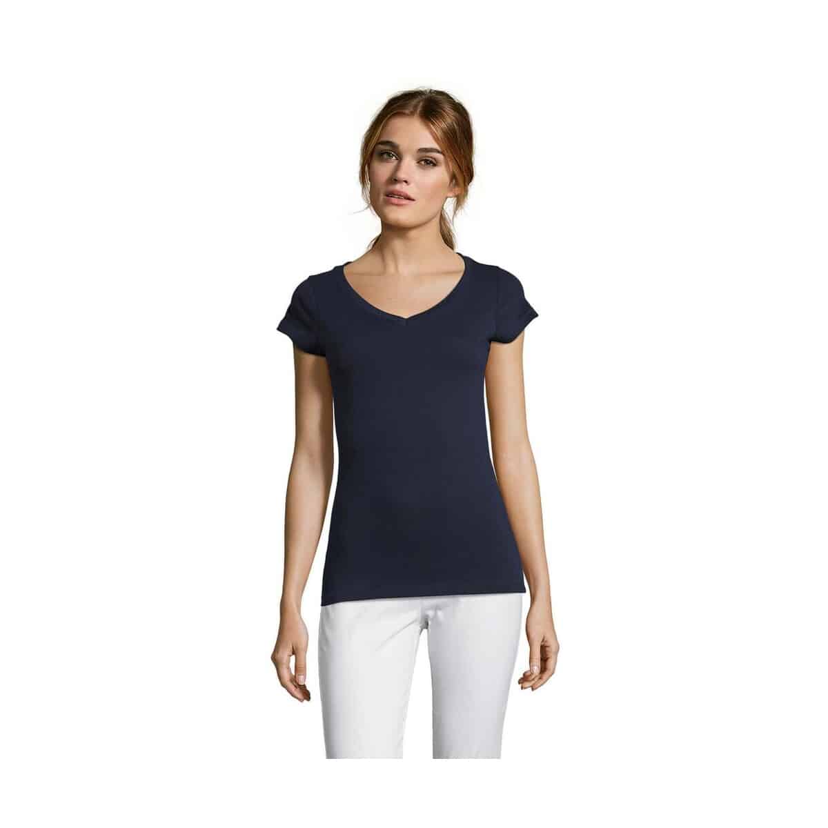 Koszulki z logo – moon damski t-shirt 150g moon s11388-fn MOON Damski T-SHIRT 150g MOON s11388-fn