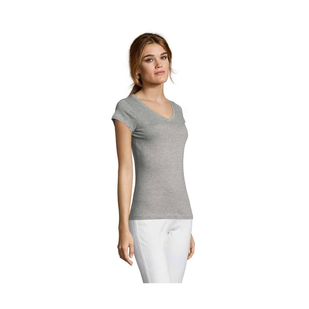 Koszulki z logo – moon damski t-shirt 150g moon s11388-gm-side MOON Damski T-SHIRT 150g MOON s11388-gm-side