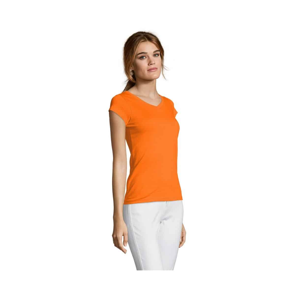 Koszulki z logo – moon damski t-shirt 150g moon s11388-or-side MOON Damski T-SHIRT 150g MOON s11388-or-side