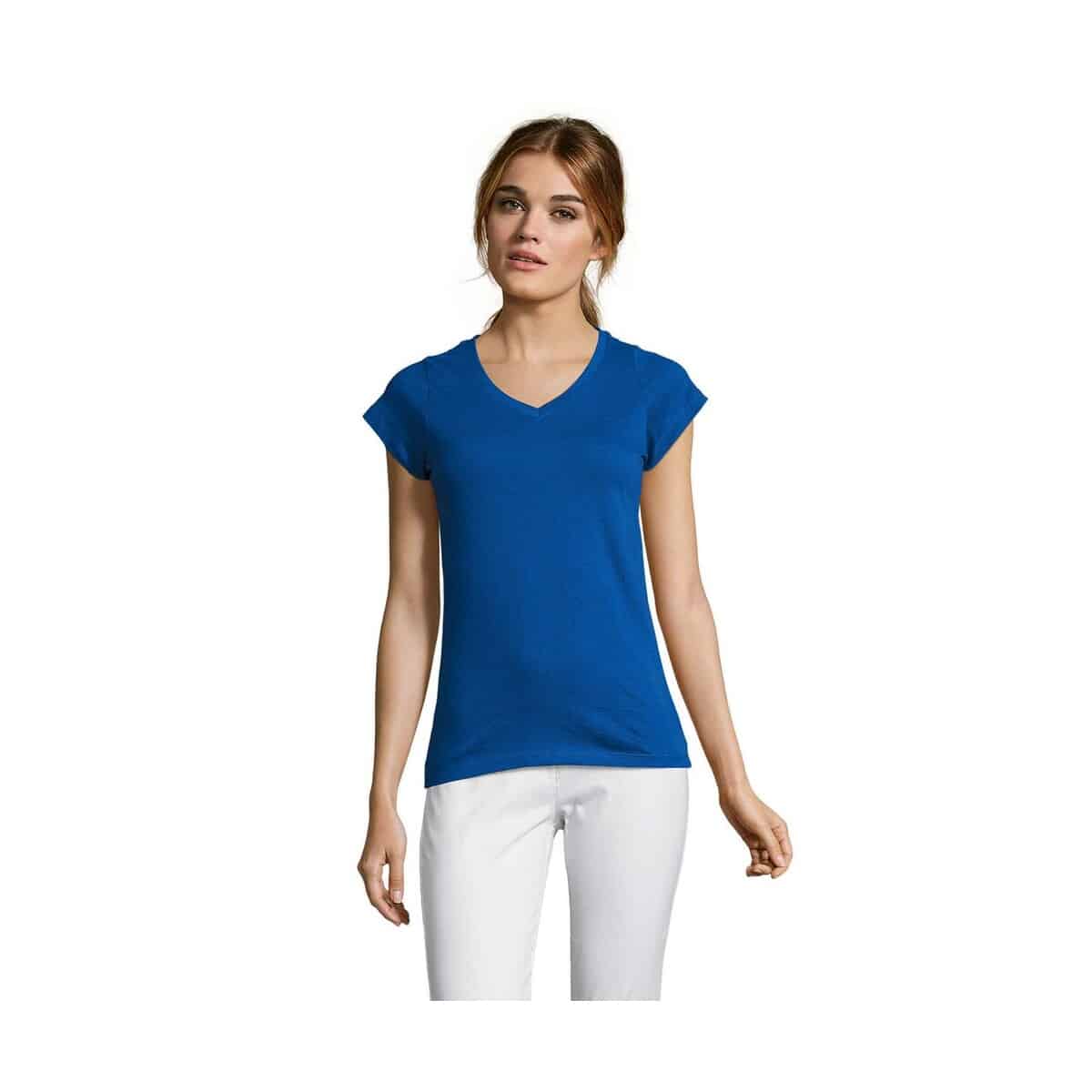 Koszulki z logo – moon damski t-shirt 150g moon s11388-rb MOON Damski T-SHIRT 150g MOON s11388-rb