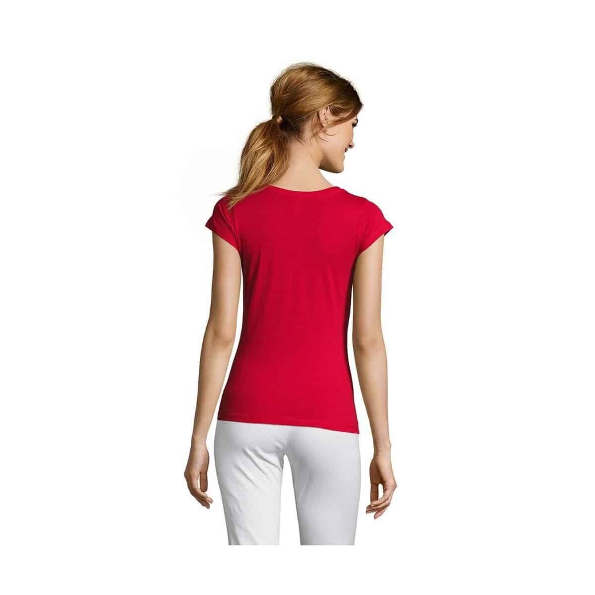 Koszulki z logo – moon damski t-shirt 150g moon s11388-rd-back MOON Damski T-SHIRT 150g MOON s11388-rd-back