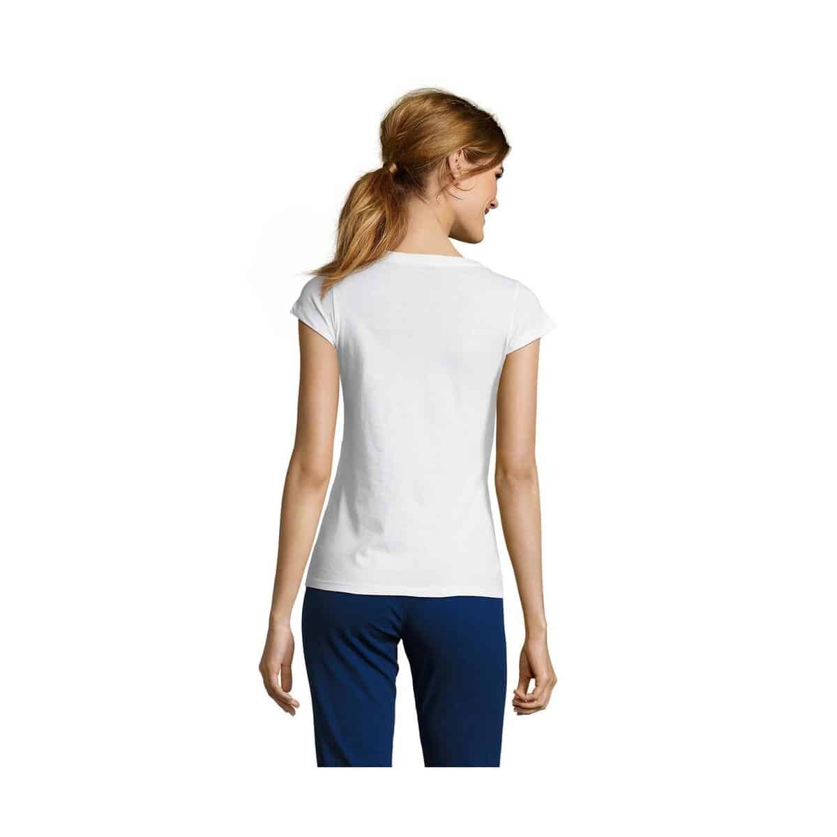 Koszulki z logo – moon damski t-shirt 150g moon s11388-wh-back MOON Damski T-SHIRT 150g MOON s11388-wh-back