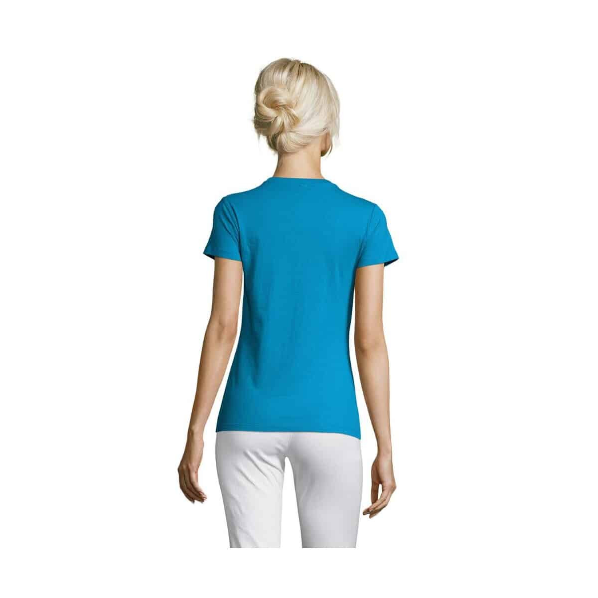 Koszulki z logo – regent damski t-shirt 150g regent women s01825-aq-back REGENT Damski T-Shirt 150g REGENT WOMEN s01825-aq-back