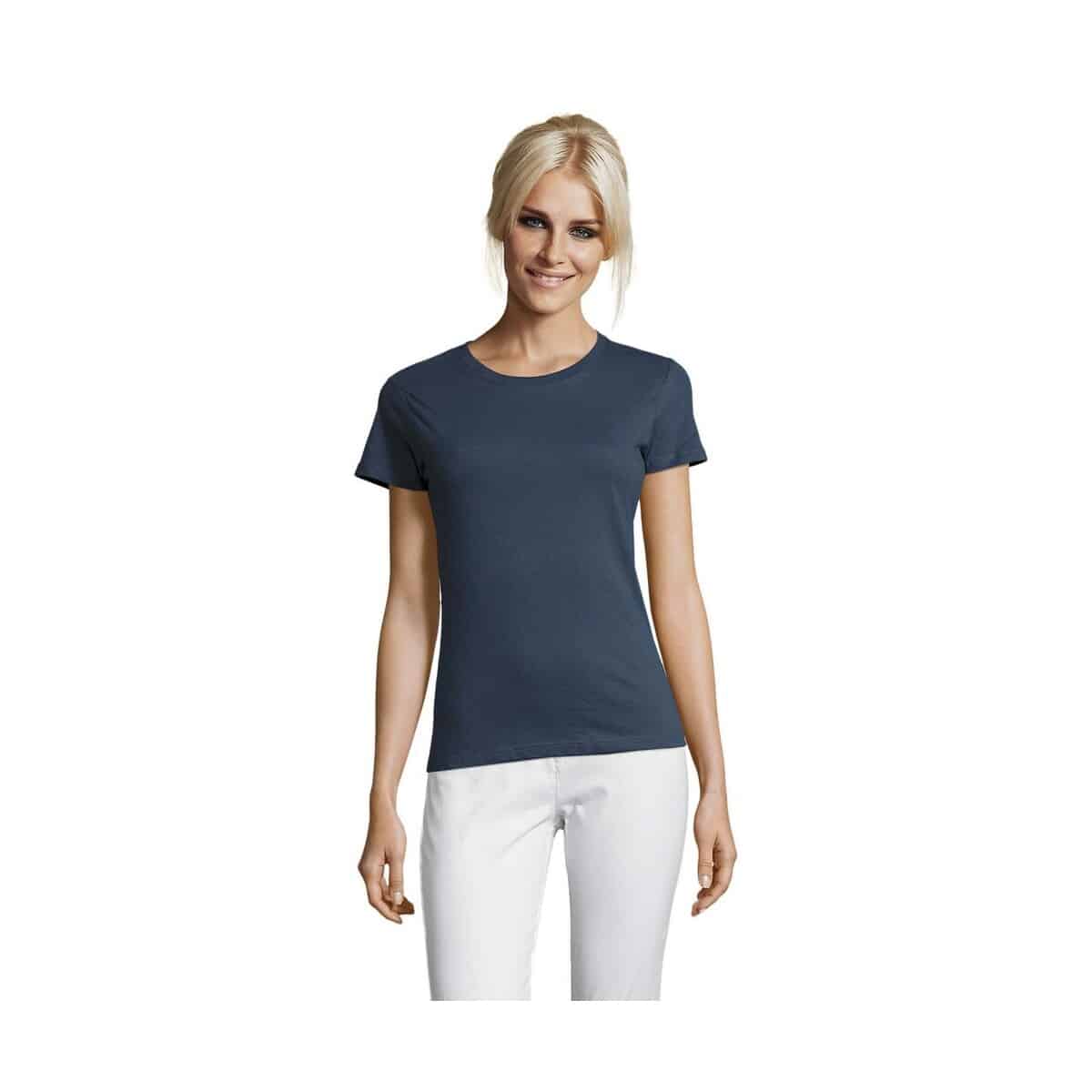 Koszulki z logo – regent damski t-shirt 150g regent women s01825-dm REGENT Damski T-Shirt 150g REGENT WOMEN s01825-dm