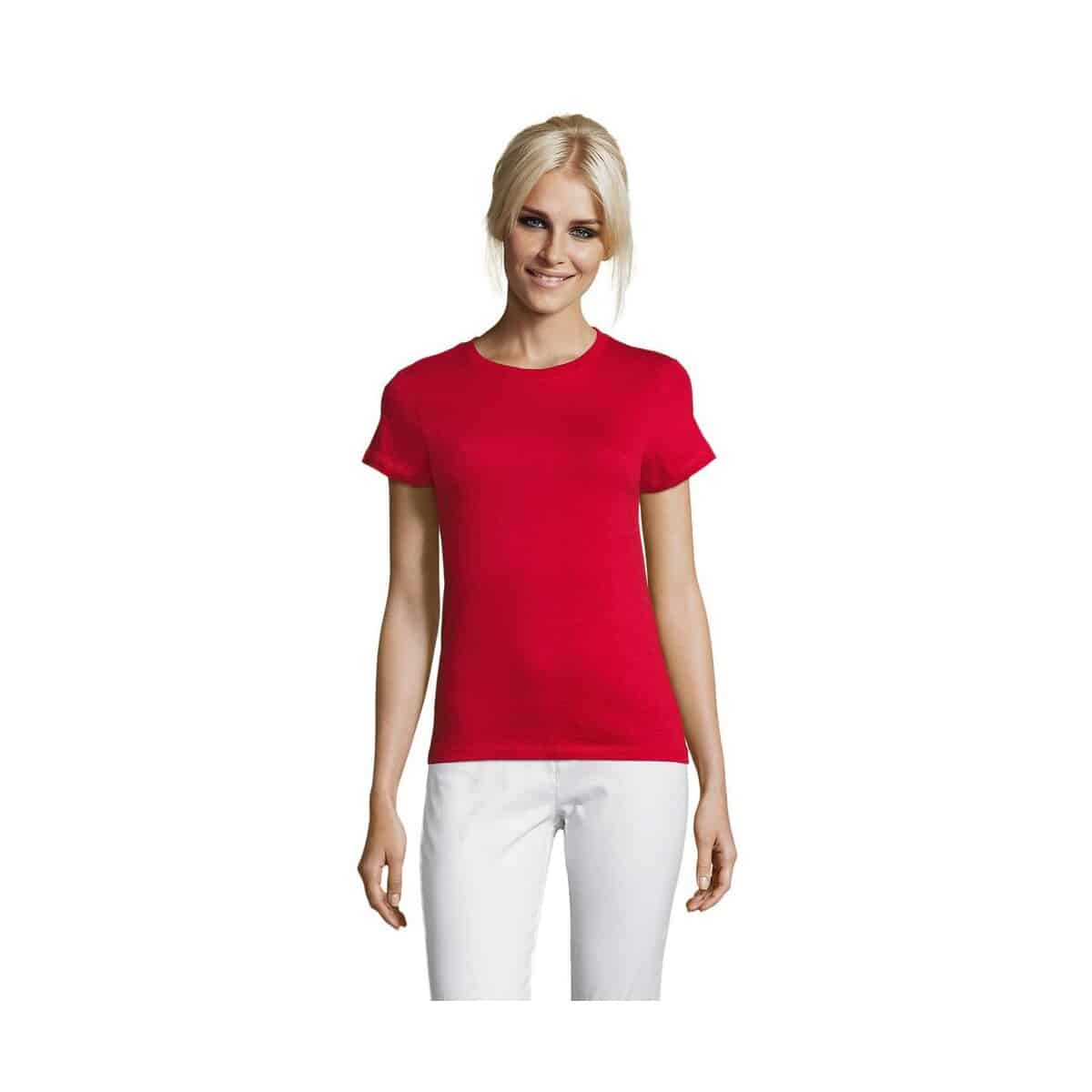 Koszulki z logo – regent damski t-shirt 150g regent women s01825-rd REGENT Damski T-Shirt 150g REGENT WOMEN s01825-rd