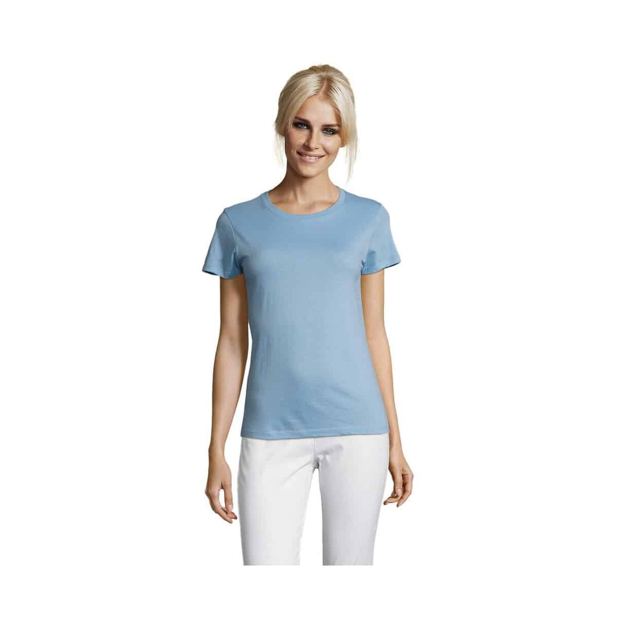 Koszulki z logo – regent damski t-shirt 150g regent women s01825-sk REGENT Damski T-Shirt 150g REGENT WOMEN s01825-sk