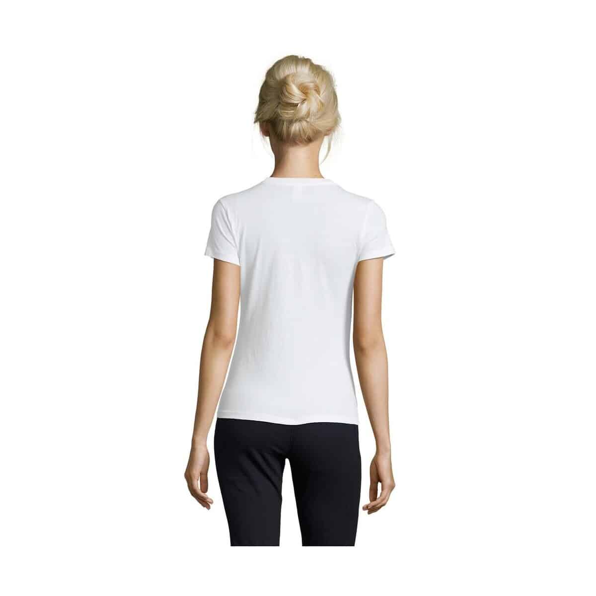 Koszulki z logo – regent damski t-shirt 150g regent women s01825-wh-back REGENT Damski T-Shirt 150g REGENT WOMEN s01825-wh-back