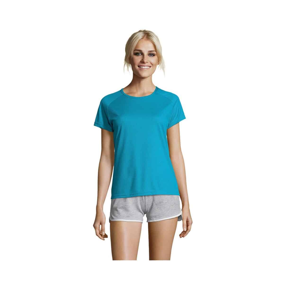Koszulki z logo – sporty damski t-shirt 140g sporty women s01159-aq SPORTY Damski T-Shirt 140g SPORTY WOMEN s01159-aq