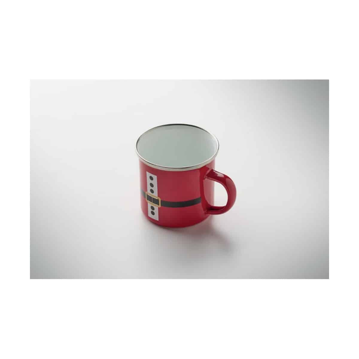 Kubki z logo – kubek emaliowany 300ml santamel cx1596-05-side Kubek emaliowany 300ml SANTAMEL cx1596-05-side