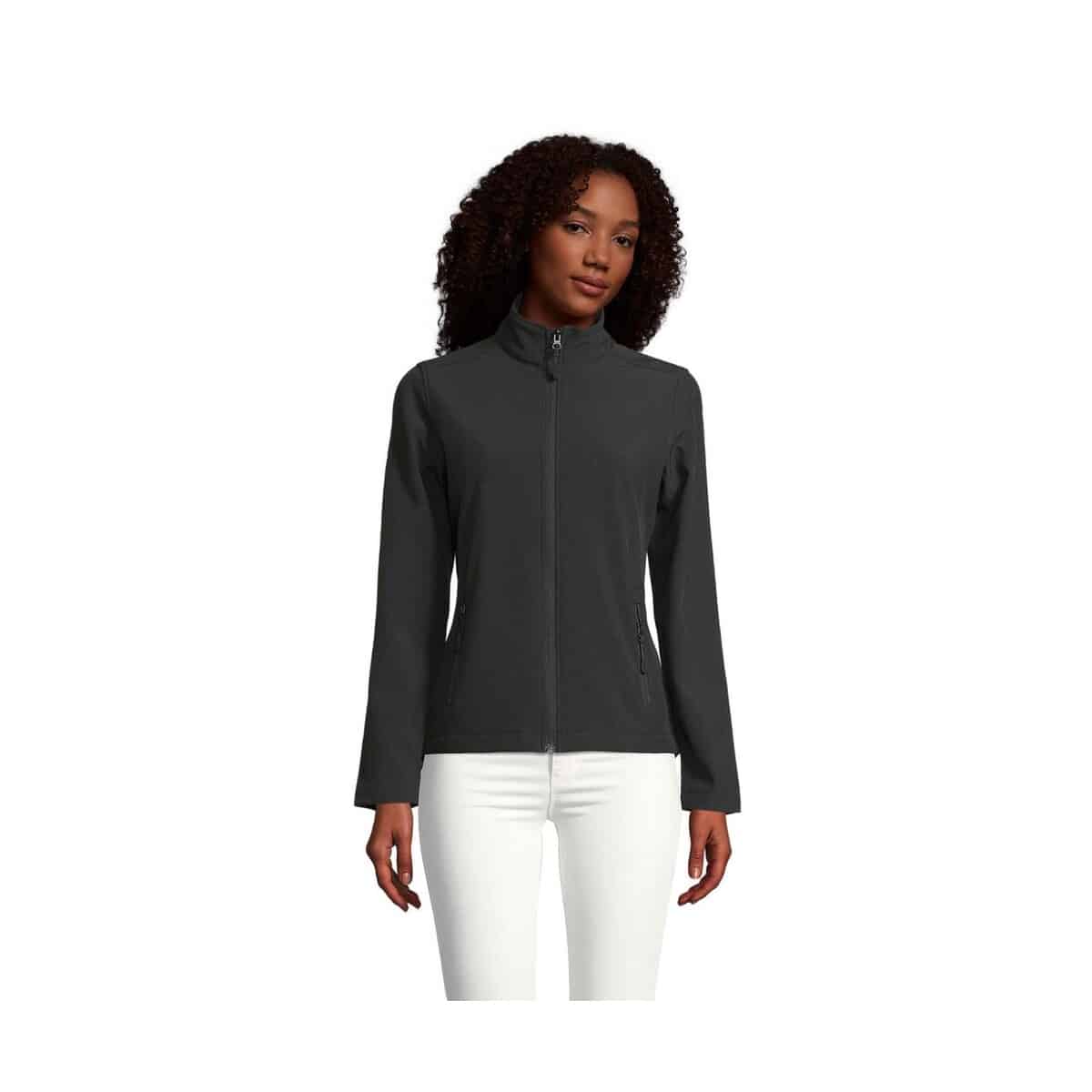 Kurtki z logo – race damskie softsh. kurtka race women s01194-bk RACE Damskie Softsh. Kurtka RACE WOMEN s01194-bk