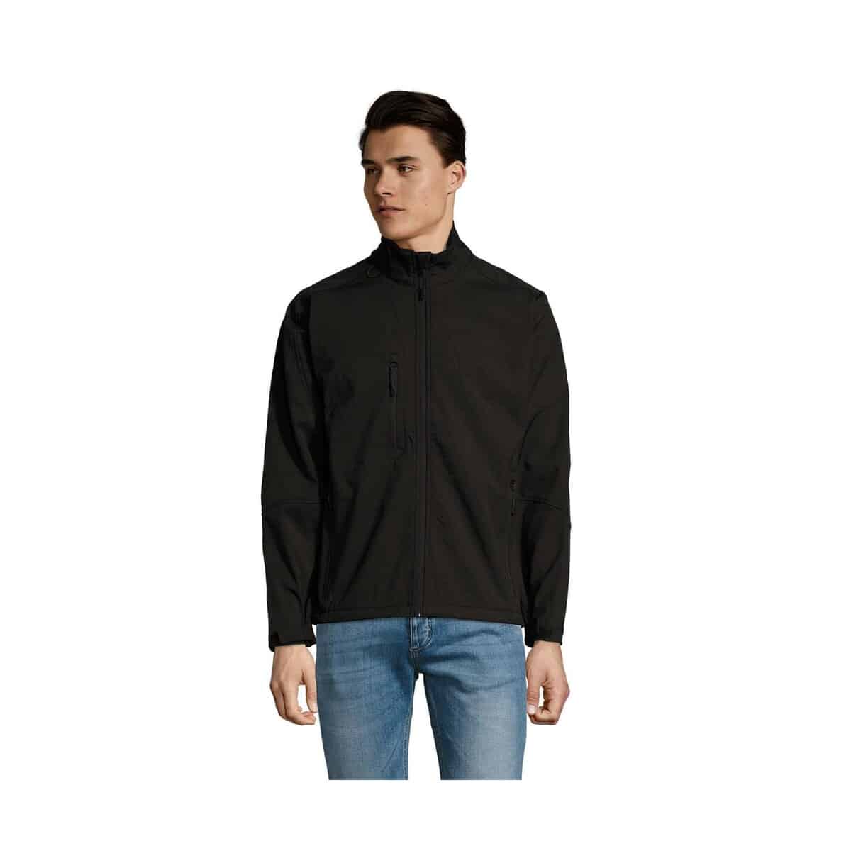 Kurtki z logo – relax męski softshell 340g relax s46600-bk RELAX Męski softshell 340g RELAX s46600-bk
