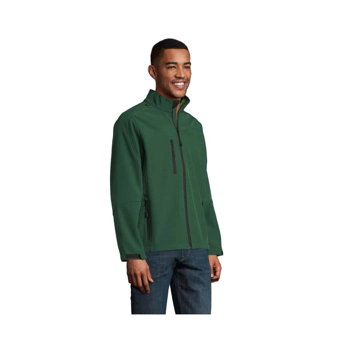 Kurtki z logo – relax męski softshell 340g relax s46600-bo-side RELAX Męski softshell 340g RELAX s46600-bo-side