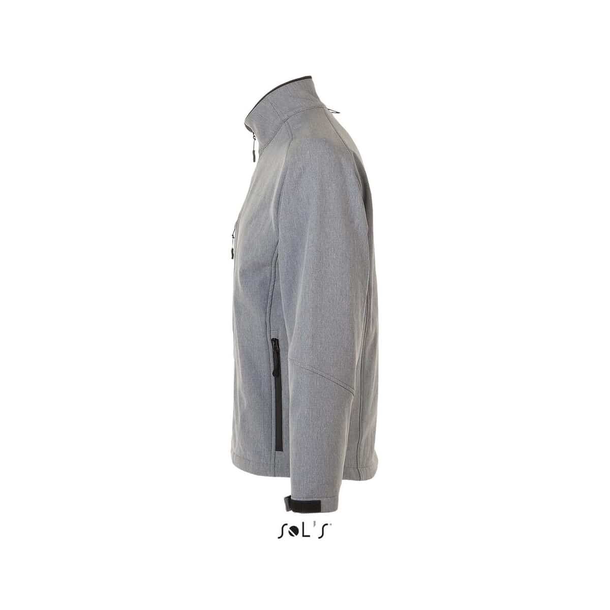 Kurtki z logo – relax męski softshell 340g relax s46600-gm-side RELAX Męski softshell 340g RELAX s46600-gm-side