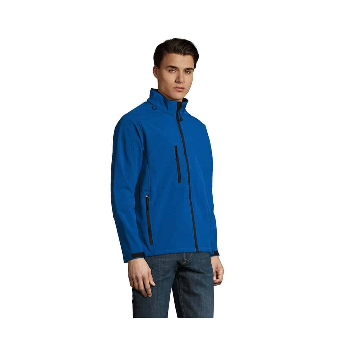 Kurtki z logo – relax męski softshell 340g relax s46600-rb-side RELAX Męski softshell 340g RELAX s46600-rb-side
