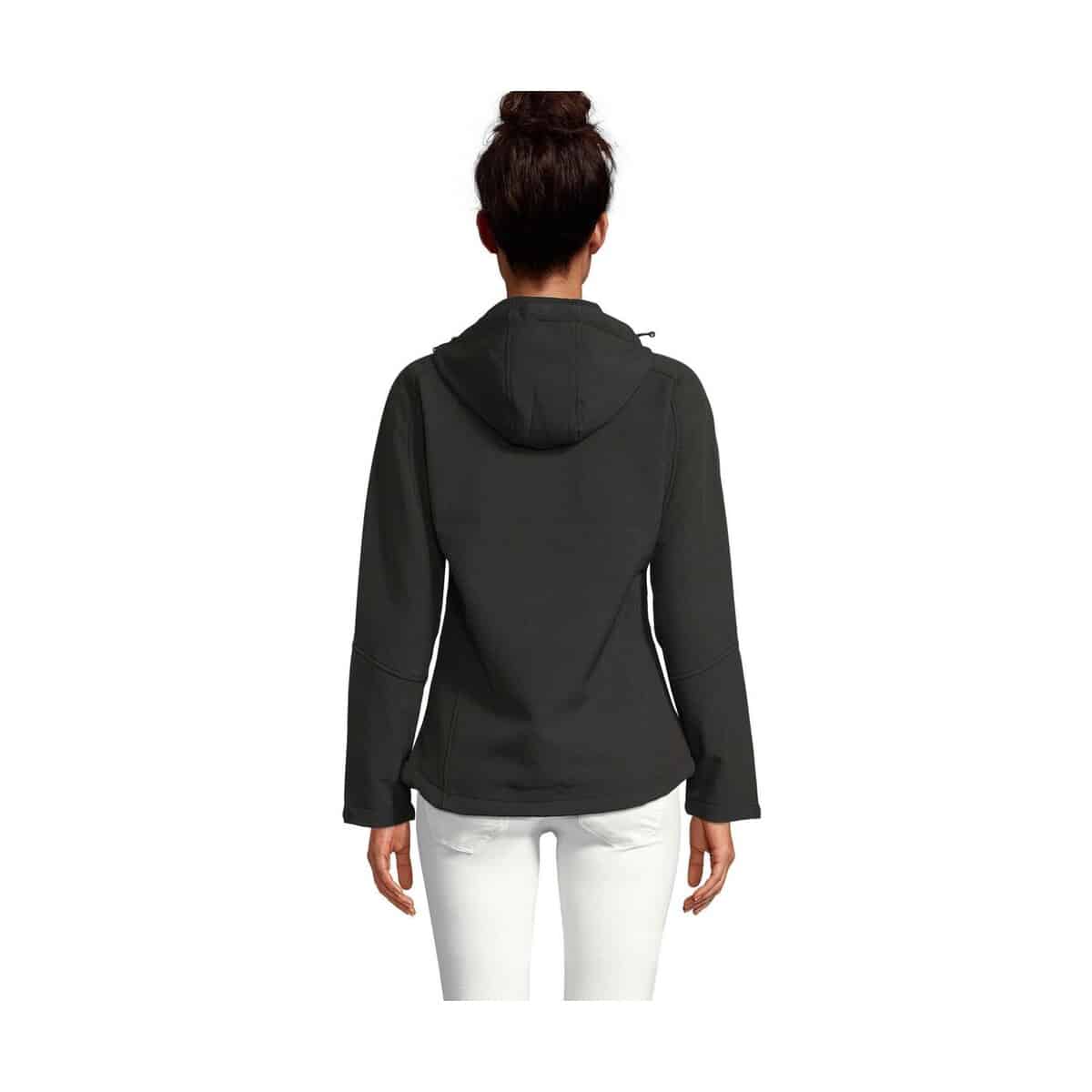 Kurtki z logo – replay damski softshell340 replay women s46802-bk-back REPLAY damski softshell340 REPLAY WOMEN s46802-bk-back