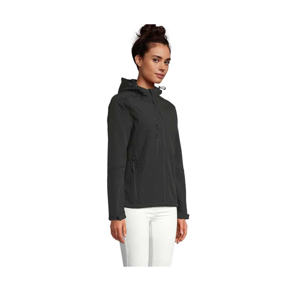 Kurtki z logo – replay damski softshell340 replay women s46802-bk-side REPLAY damski softshell340 REPLAY WOMEN s46802-bk-side