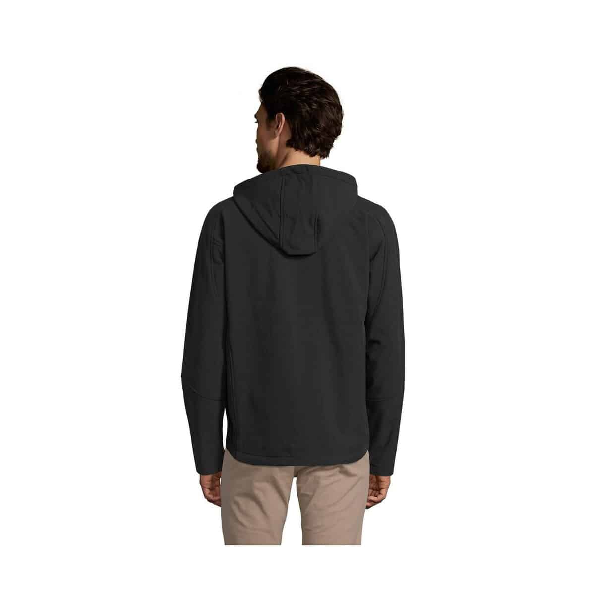Kurtki z logo – replay męski softshell 340 replay men s46602-bk-back REPLAY męski softshell 340 REPLAY MEN s46602-bk-back