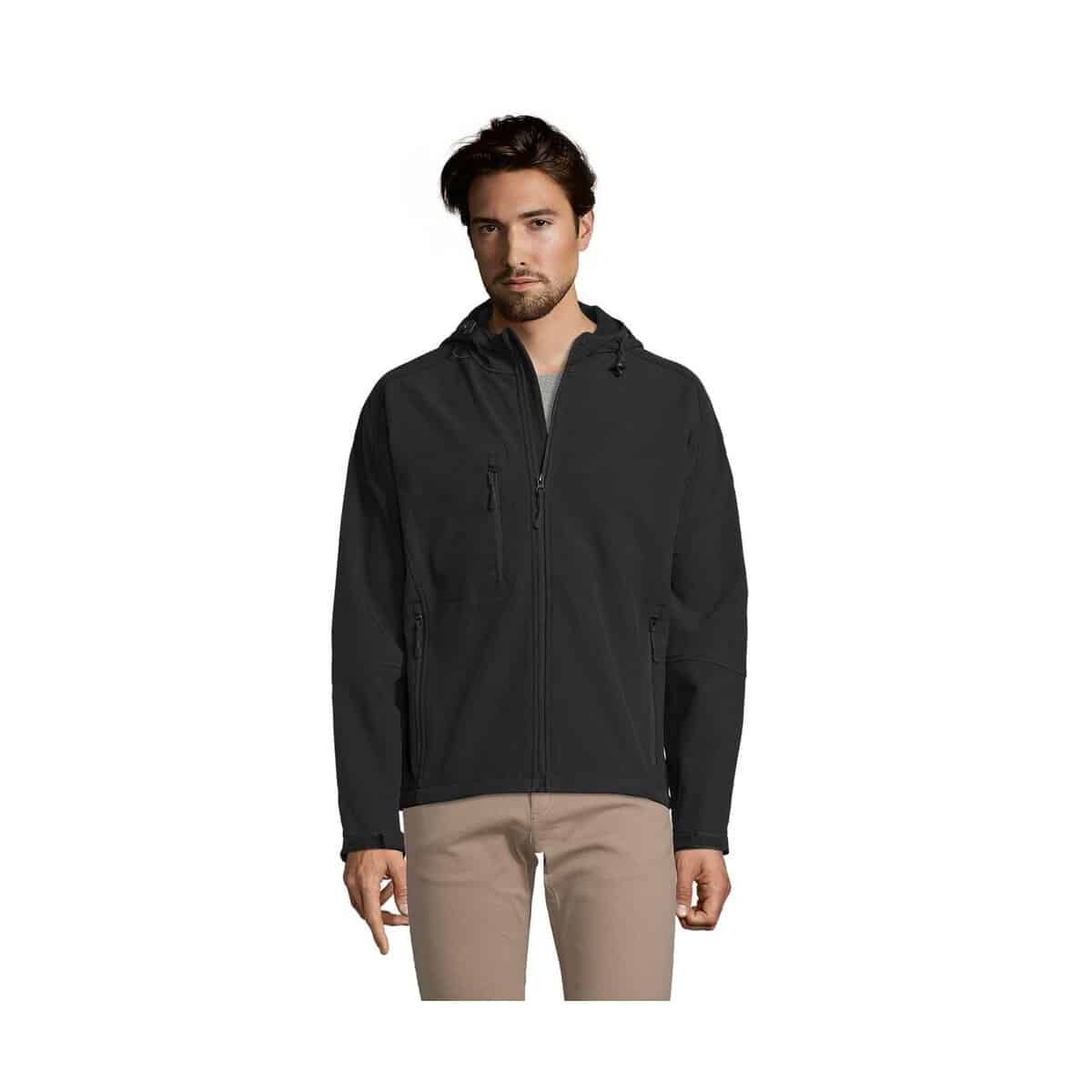 Kurtki z logo – replay męski softshell 340 replay men s46602-bk REPLAY męski softshell 340 REPLAY MEN s46602-bk