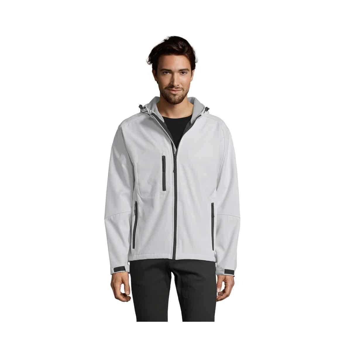 Kurtki z logo – replay męski softshell 340 replay men s46602-wh REPLAY męski softshell 340 REPLAY MEN s46602-wh