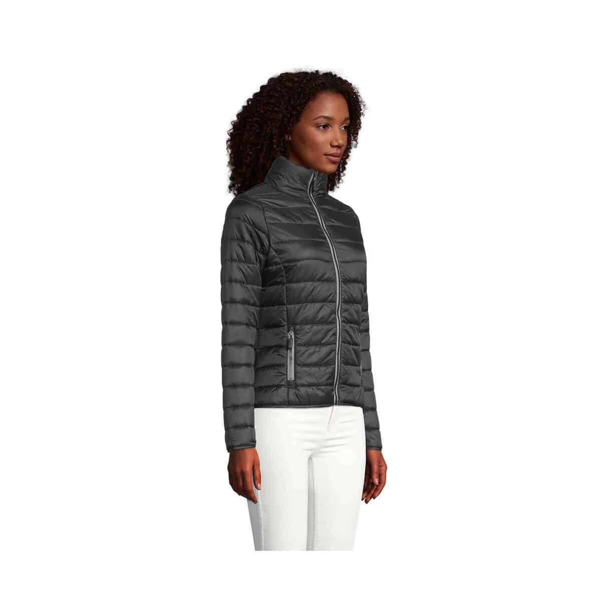 Kurtki z logo – ride damska kurtka 180g ride women s01170-bk-side RIDE Damska kurtka 180g RIDE WOMEN s01170-bk-side