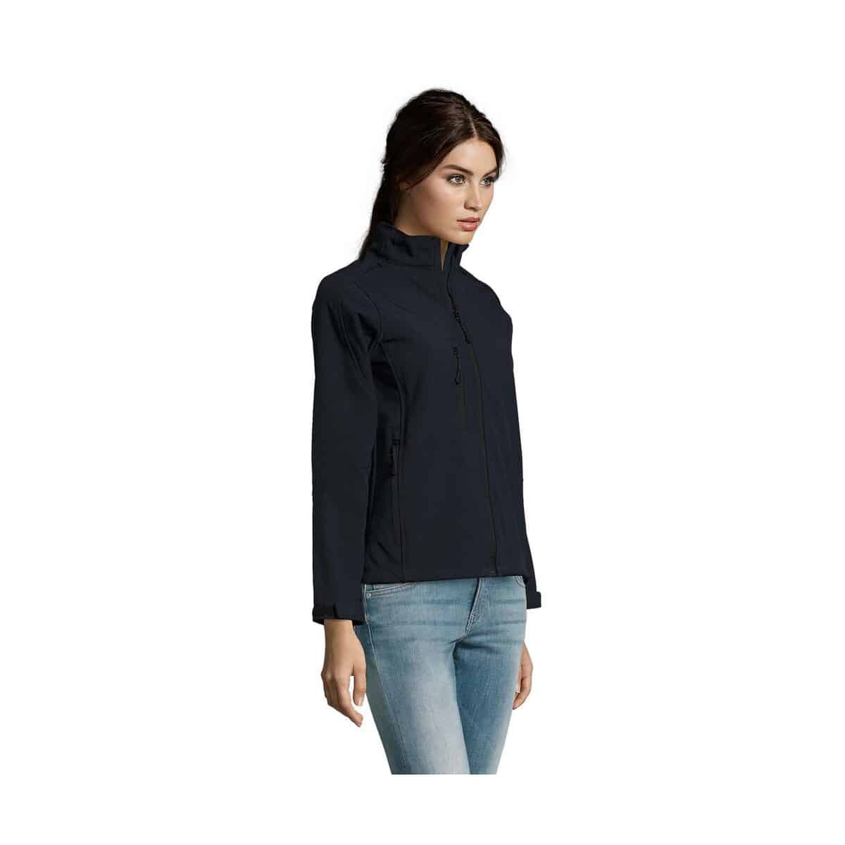 Kurtki z logo – roxy damski softshell 340g roxy s46800-ab-side ROXY Damski softshell 340g ROXY s46800-ab-side