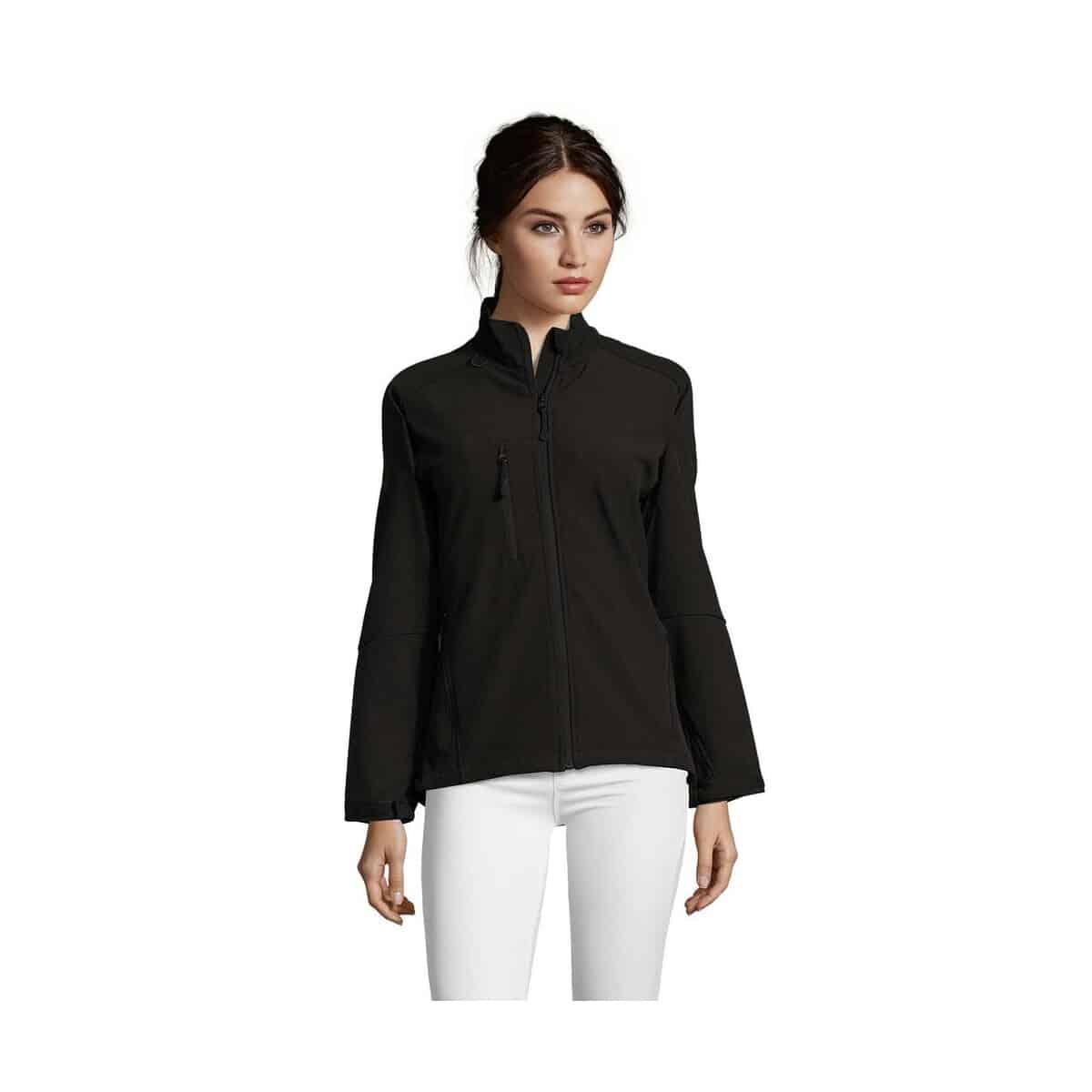 Kurtki z logo – roxy damski softshell 340g roxy s46800-bk ROXY Damski softshell 340g ROXY s46800-bk