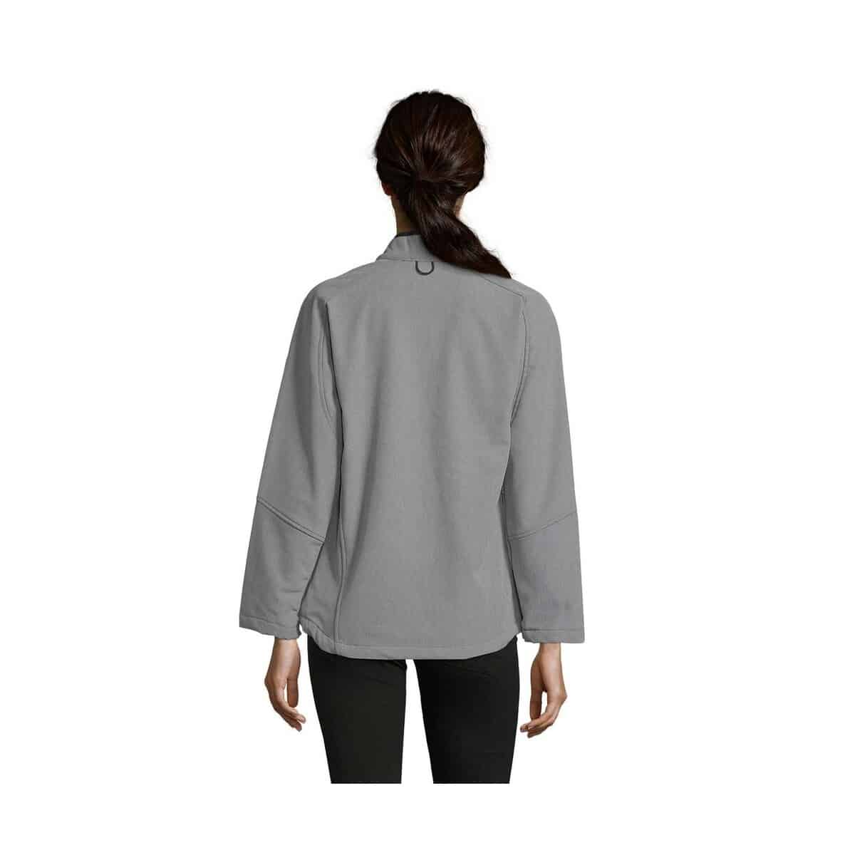 Kurtki z logo – roxy damski softshell 340g roxy s46800-gm-back ROXY Damski softshell 340g ROXY s46800-gm-back