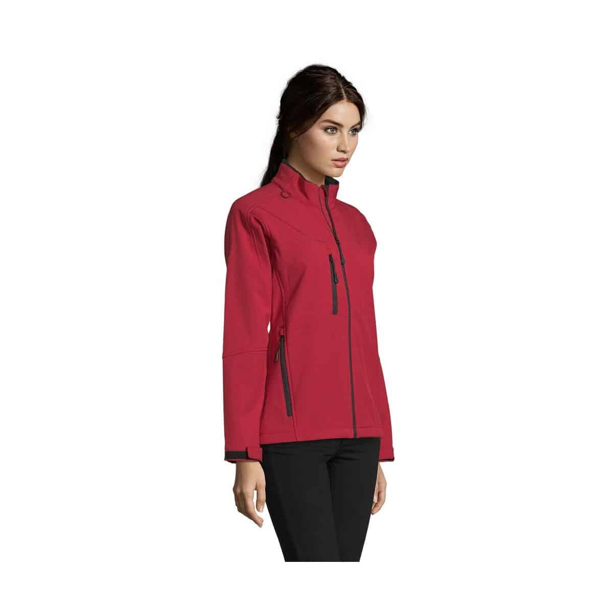 Kurtki z logo – roxy damski softshell 340g roxy s46800-pe-side ROXY Damski softshell 340g ROXY s46800-pe-side